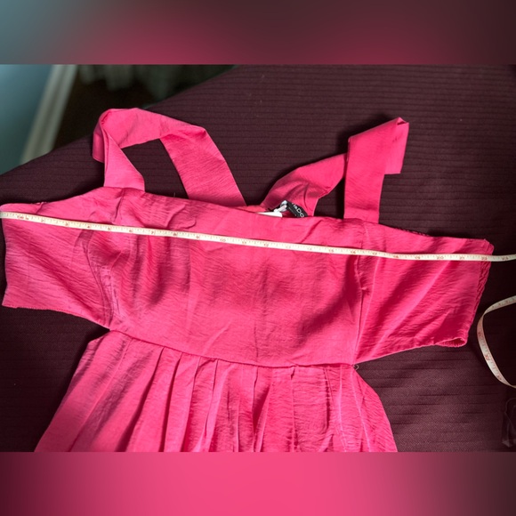 13. Magenta Plus washed Side Cut out Mini Dress with Pockets - Picture 6 of 9